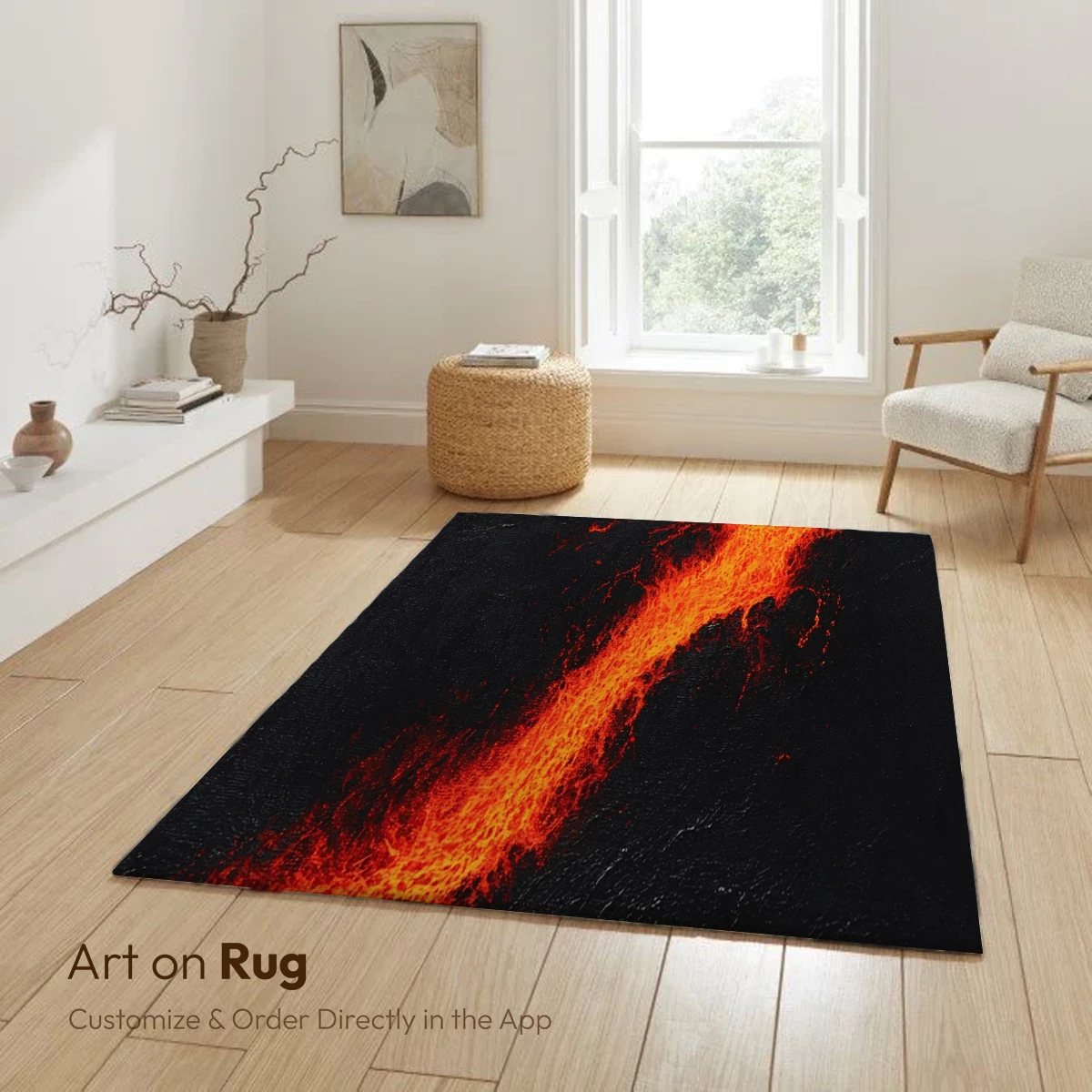 Lava Cascade: Fiery Flow in Darkness - Image 6