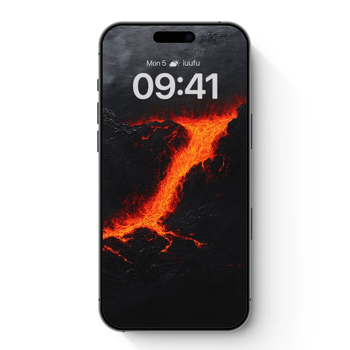 Lava Cascade: Fiery Flow in Darkness