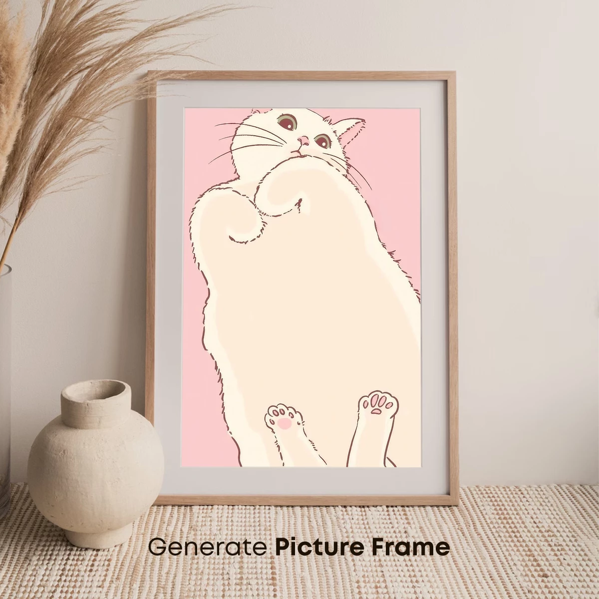 Chubby Cat Bliss: Whimsical Feline Art - Image 7