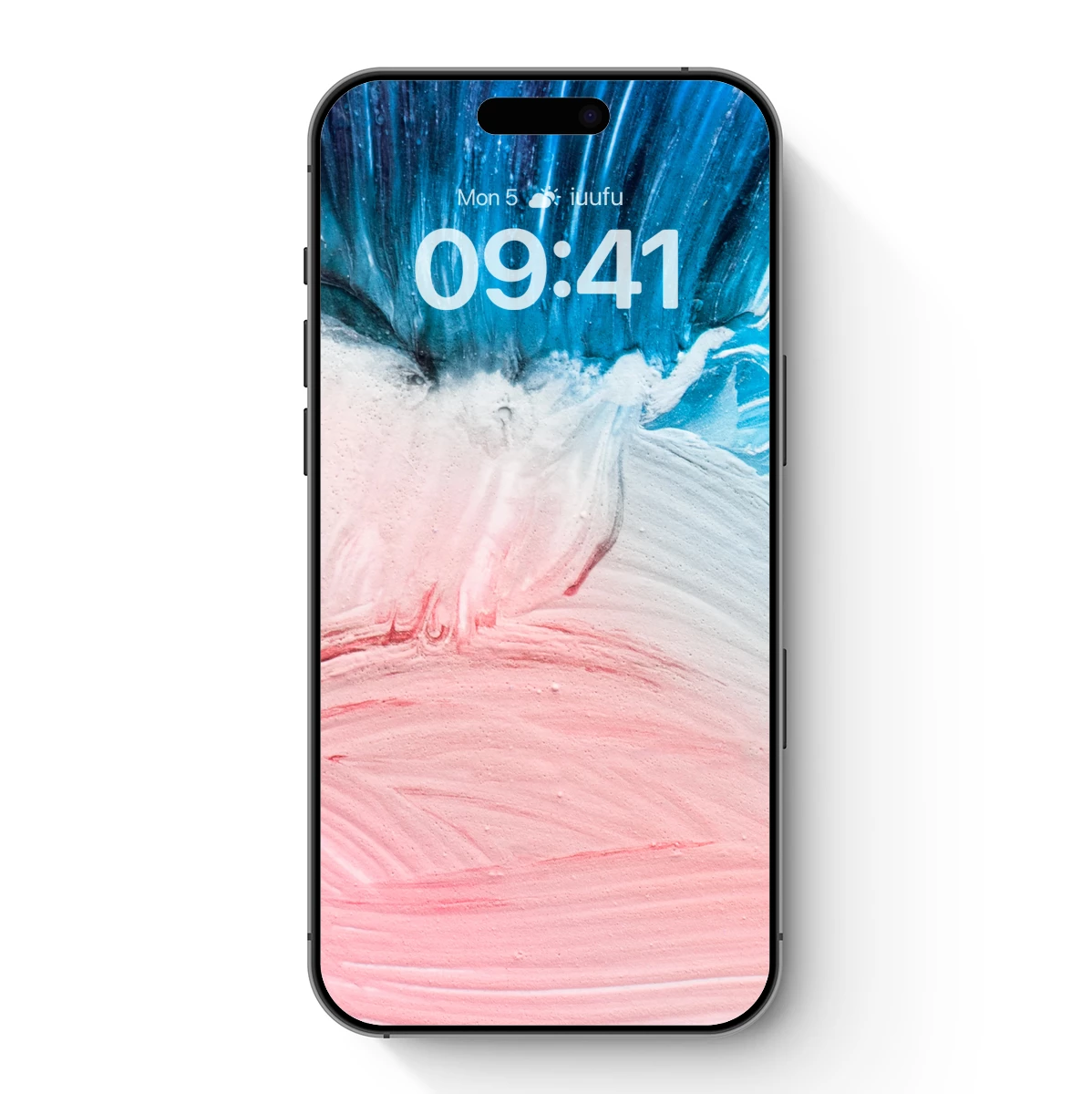 Abstract Oceanic Fusion: Blue Waves Meet Pink Sands