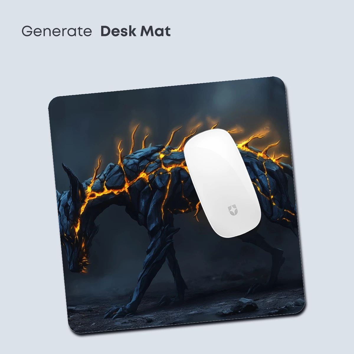 Lava-Forged Beast: Mythical Creature in Flames - Image 4