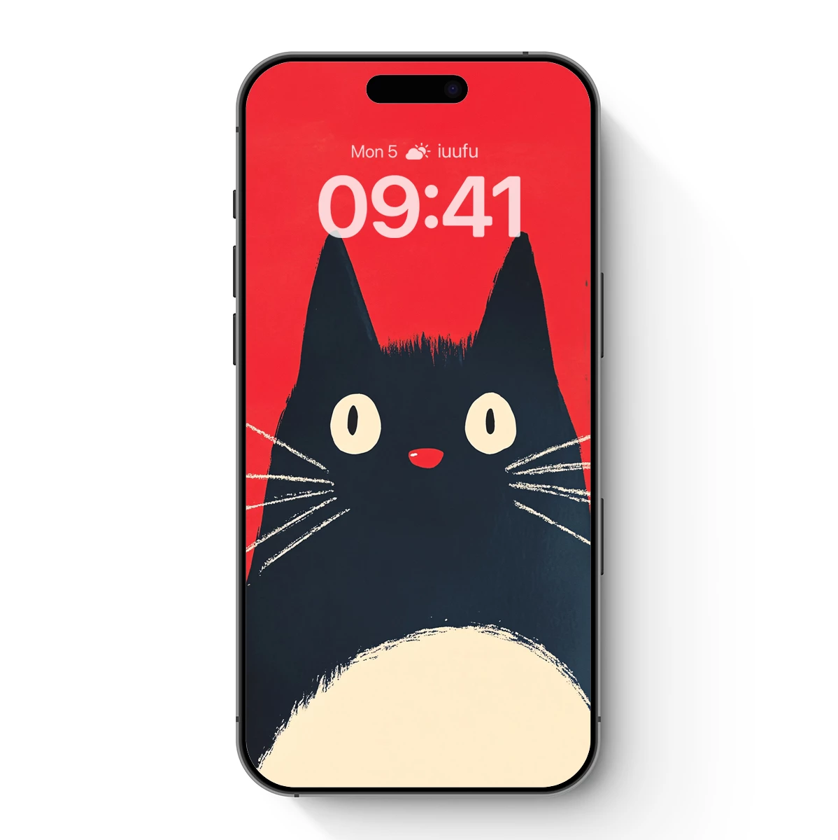 Bold Black Cat with Red Soul