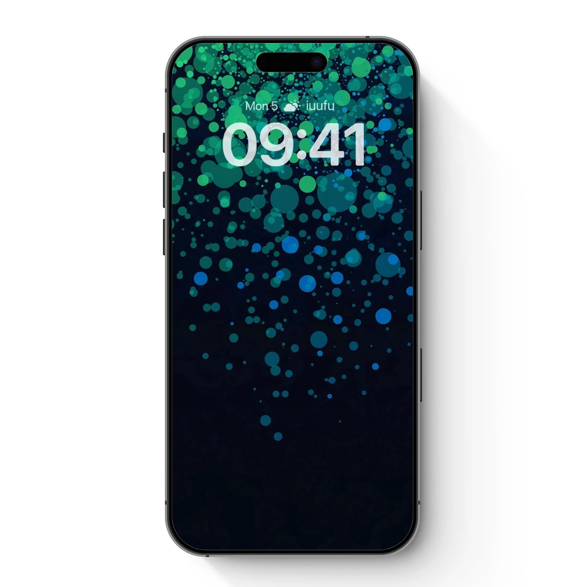 Aquatic Nebula: Teal and Blue Dot Constellation