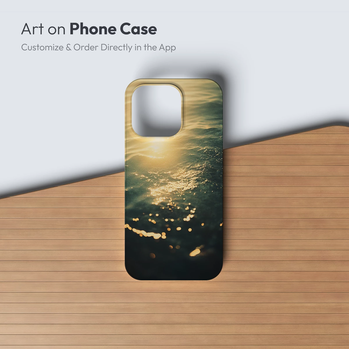 Golden Ripple Symphony: Sunlit Water Reflections - Image 3