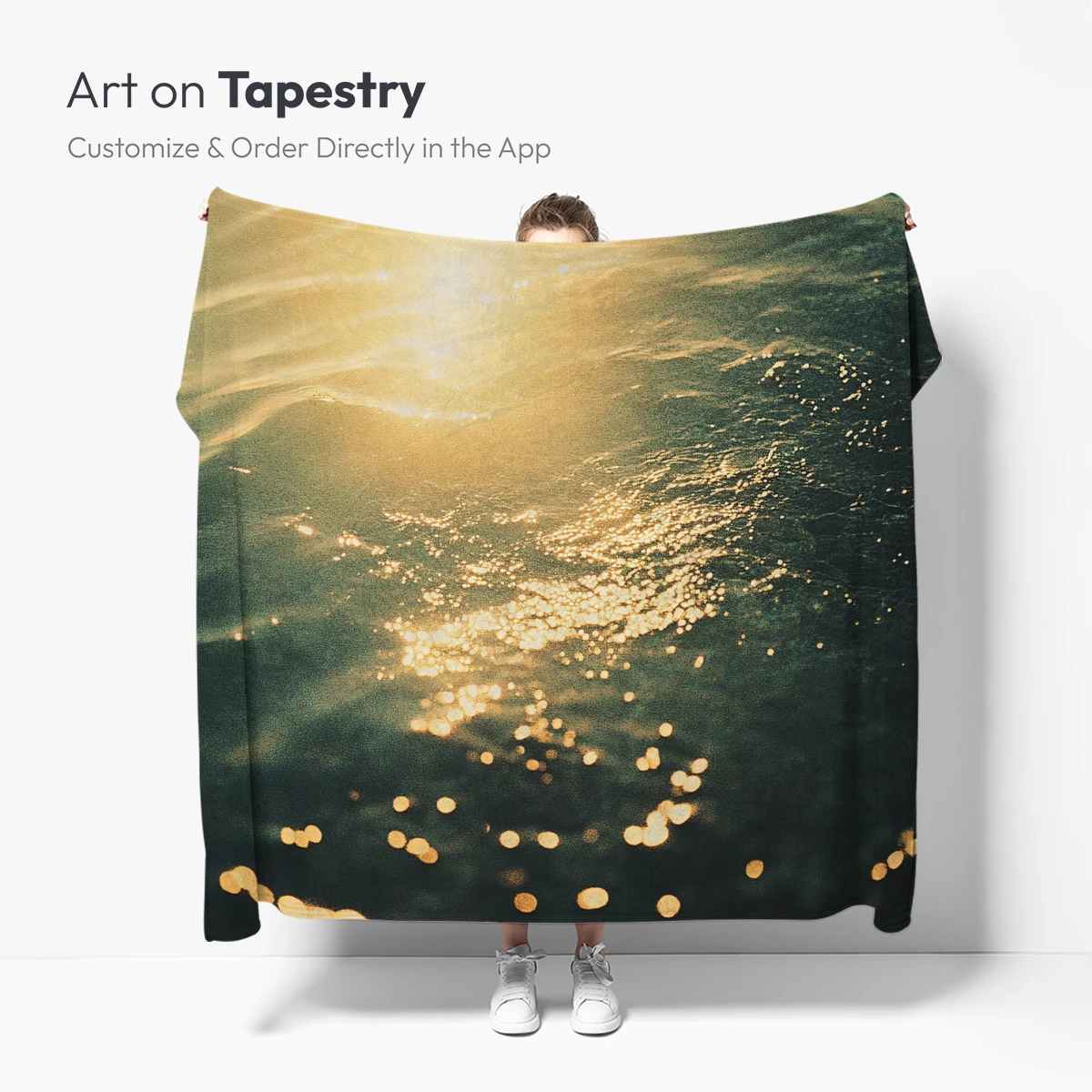 Golden Ripple Symphony: Sunlit Water Reflections - Image 5