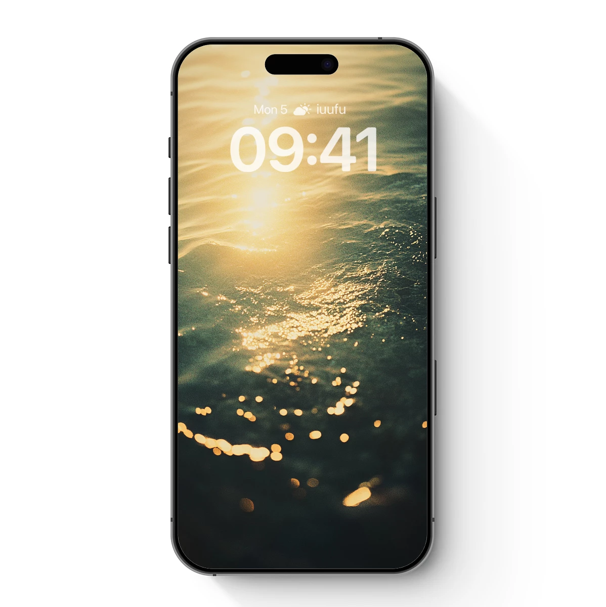 Golden Ripple Symphony: Sunlit Water Reflections