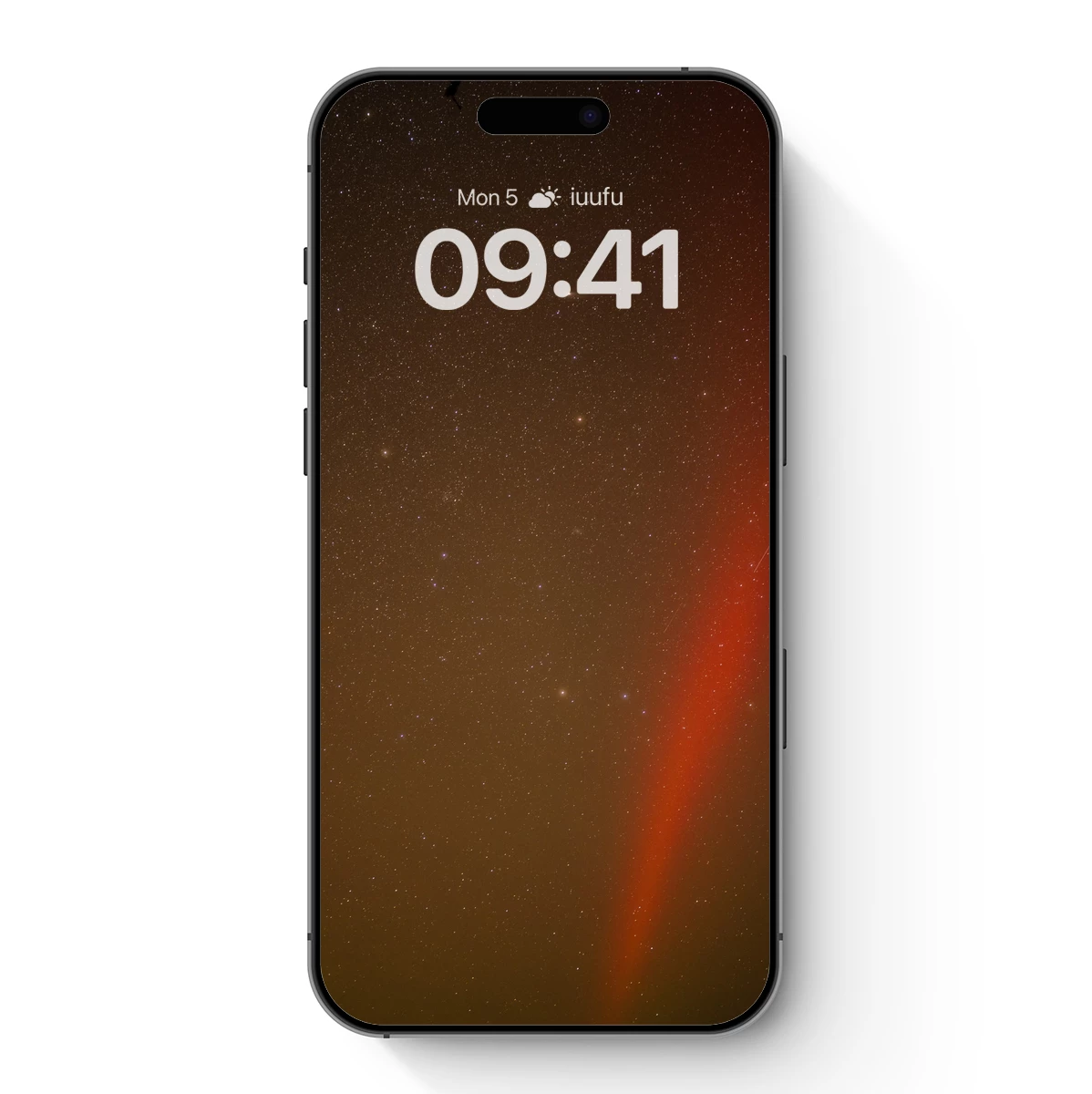 Celestial Aurora: Starlit Sky with Fiery Streak - Image 7