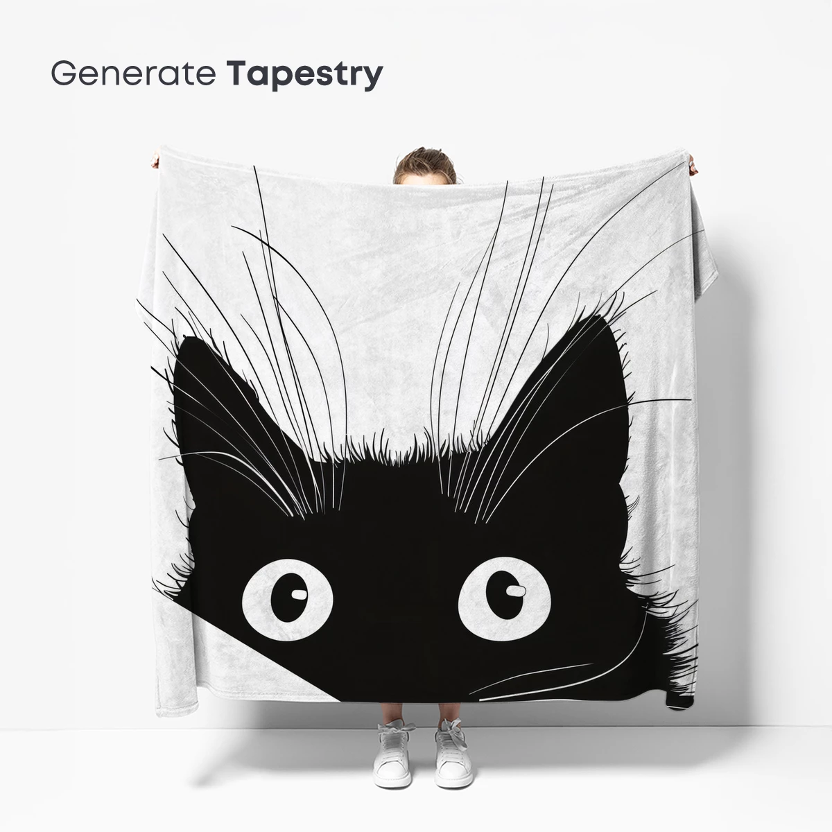 Peeking Cat Whiskers: Minimalist Mystery - Image 5