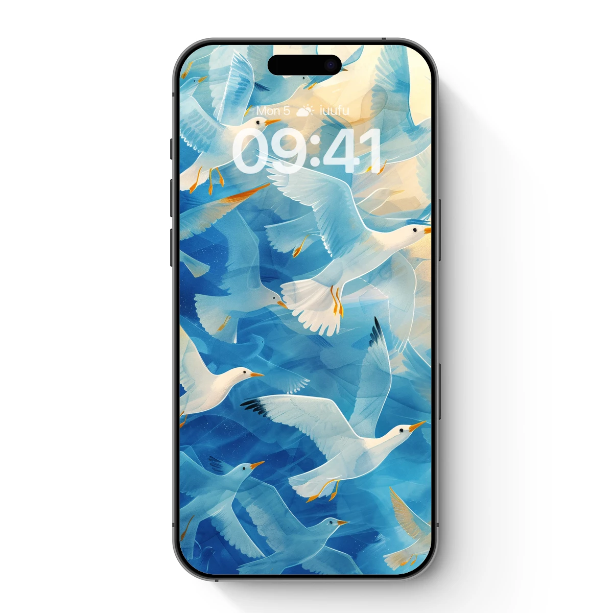 Ethereal Seagull Symphony: Watercolor Flight