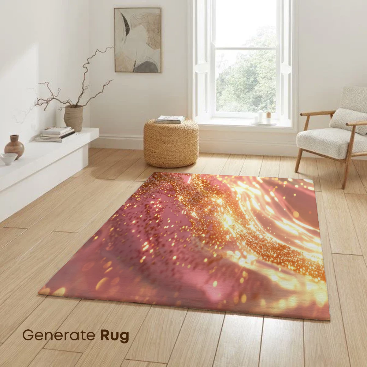 Golden Ripple in Rose Quartz - Image 6