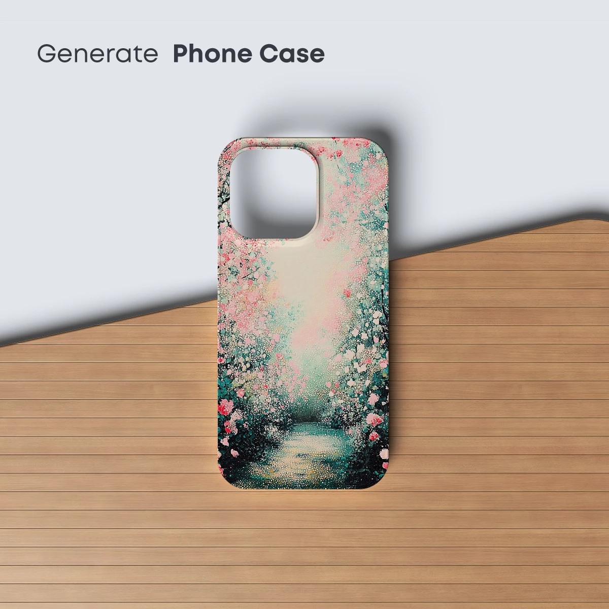 Blossom Pathway: Pointillist Spring Fantasy - Image 3