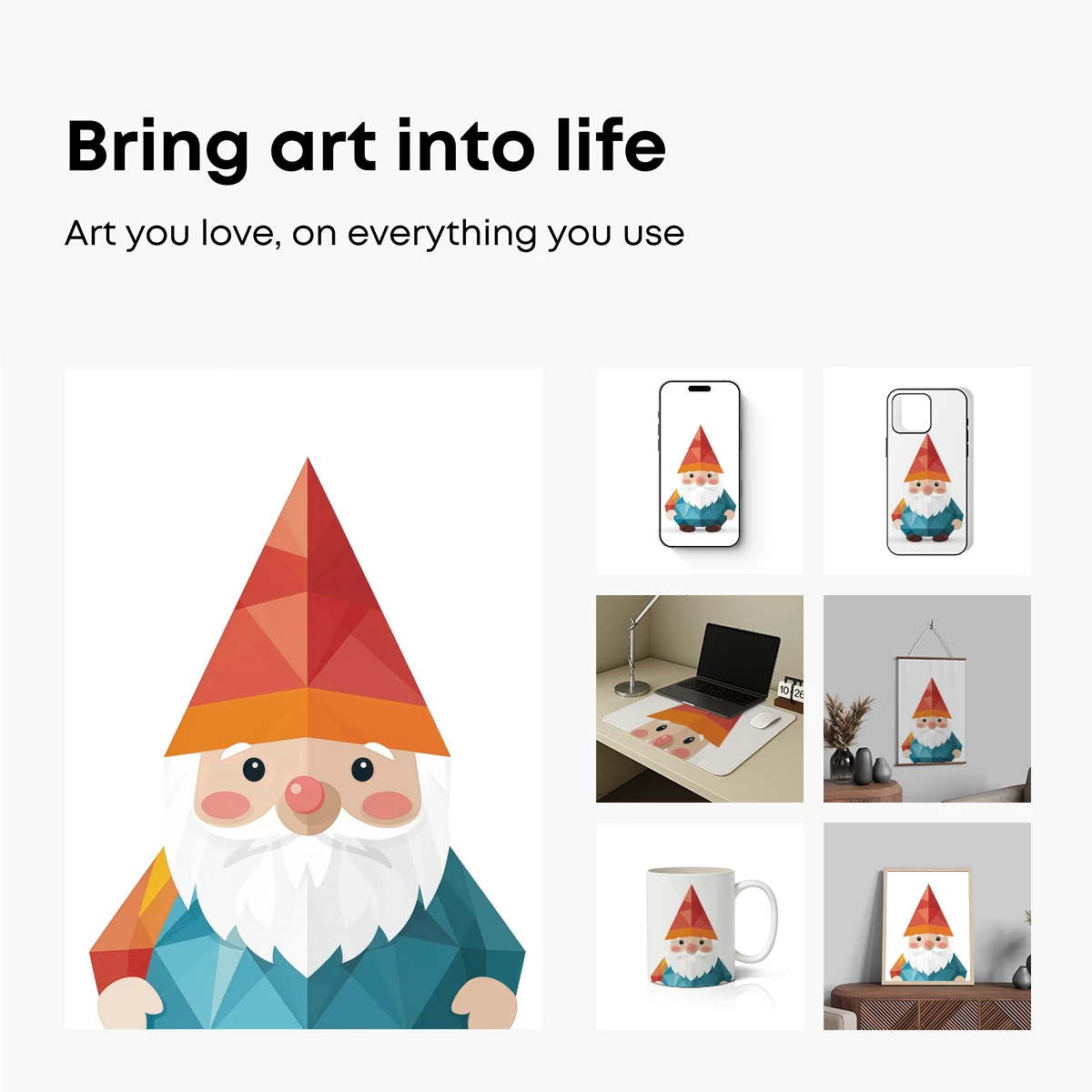 Geometric Gnome: Low Poly Whimsy - Image 2