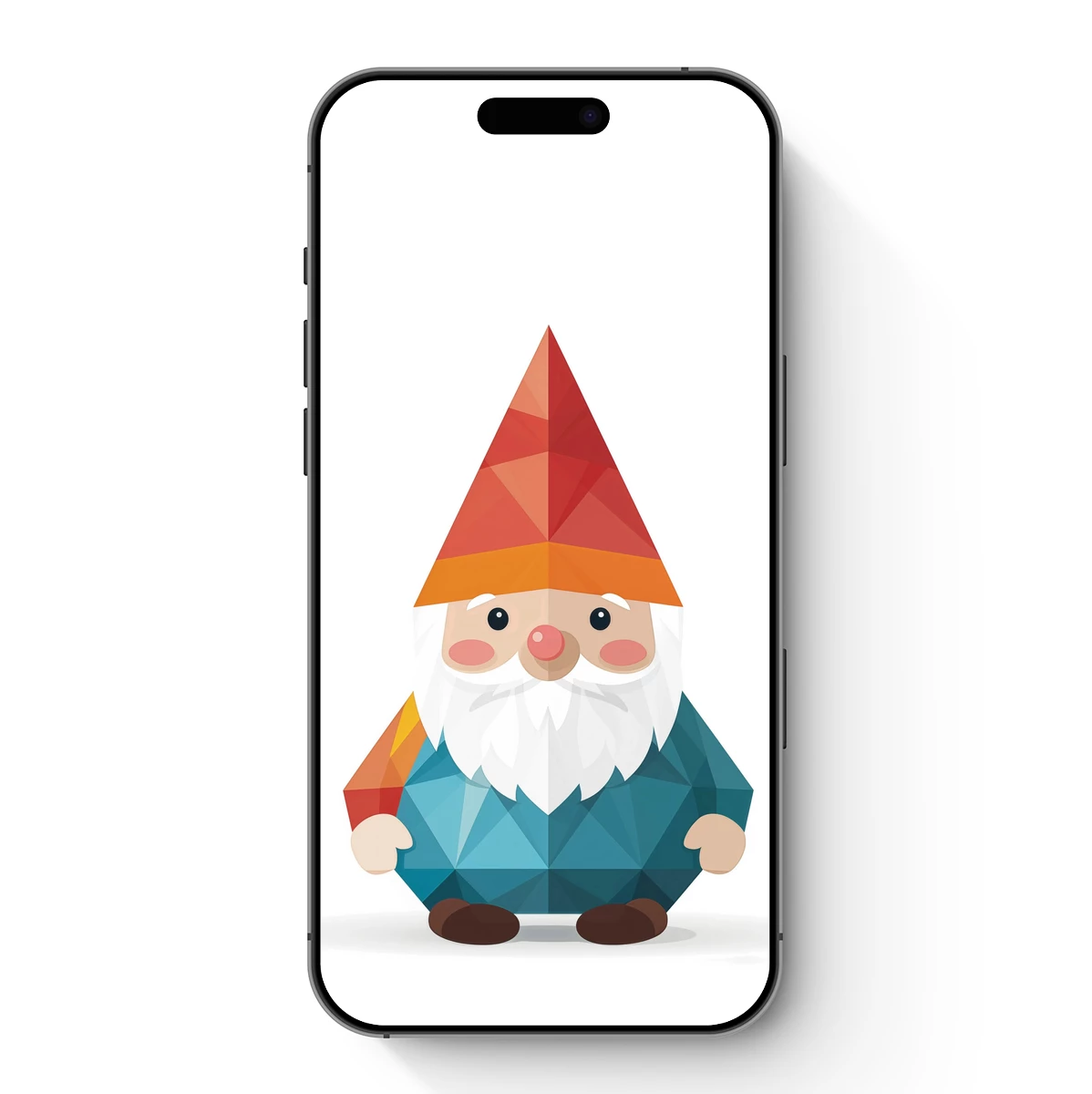 Geometric Gnome: Low Poly Whimsy Geometric Gnome: Low Poly Whimsy