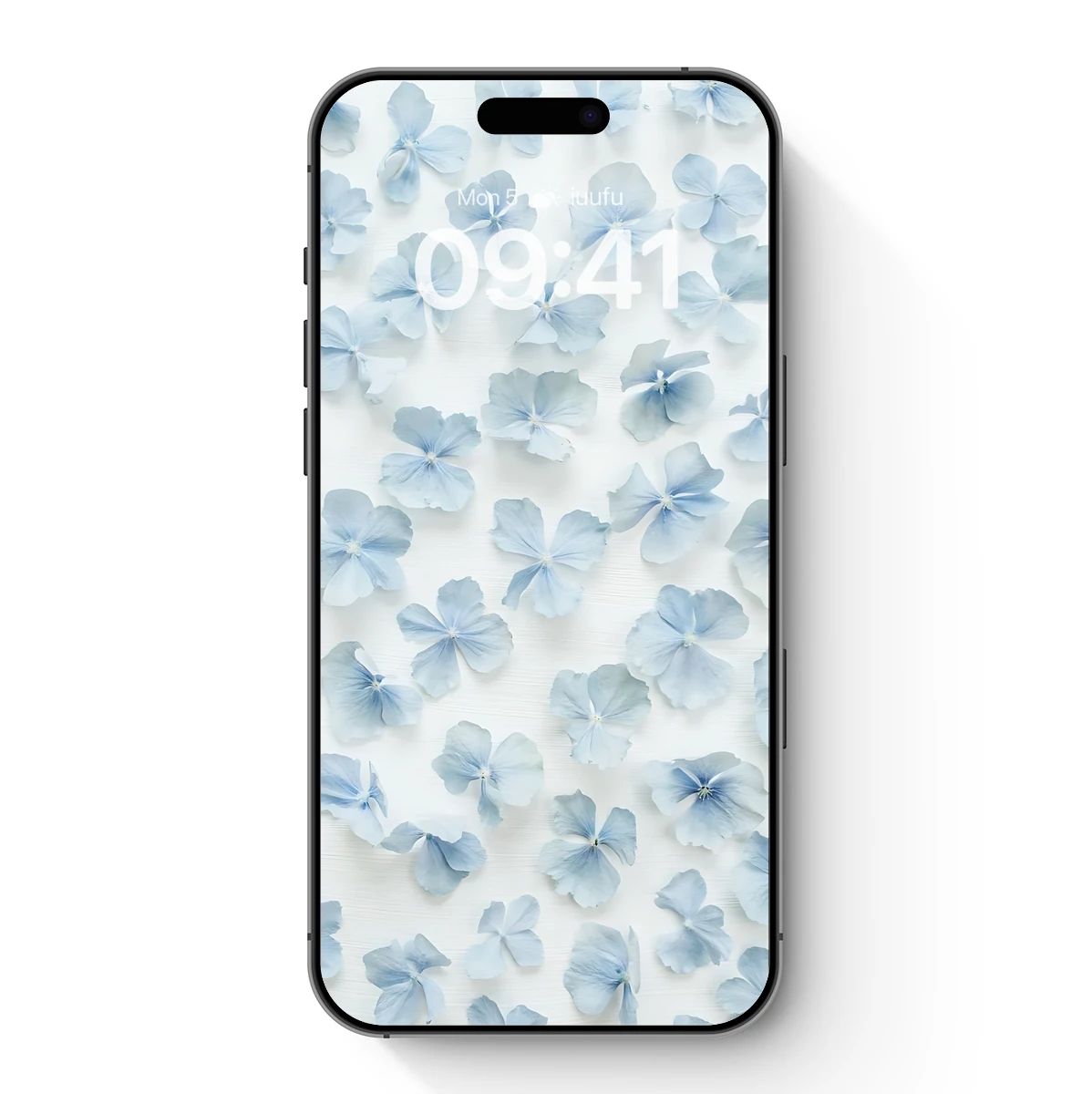 Ethereal Blue Blossoms: A Delicate Floral Symphony