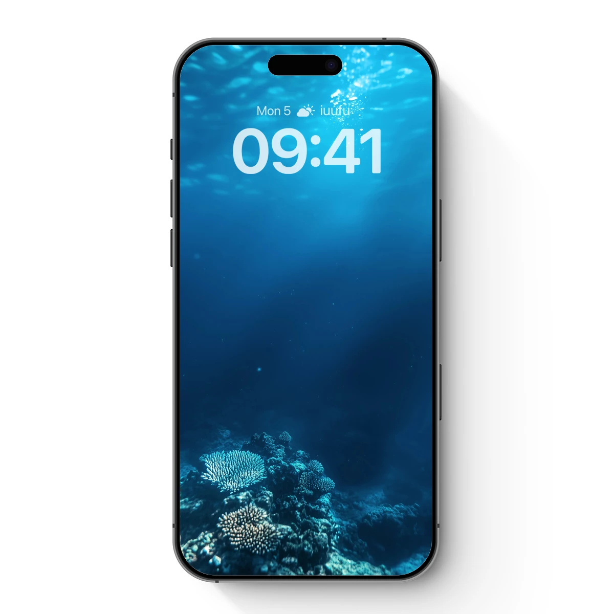 Deep Blue Serenity: Coral Reef Underwater Glow