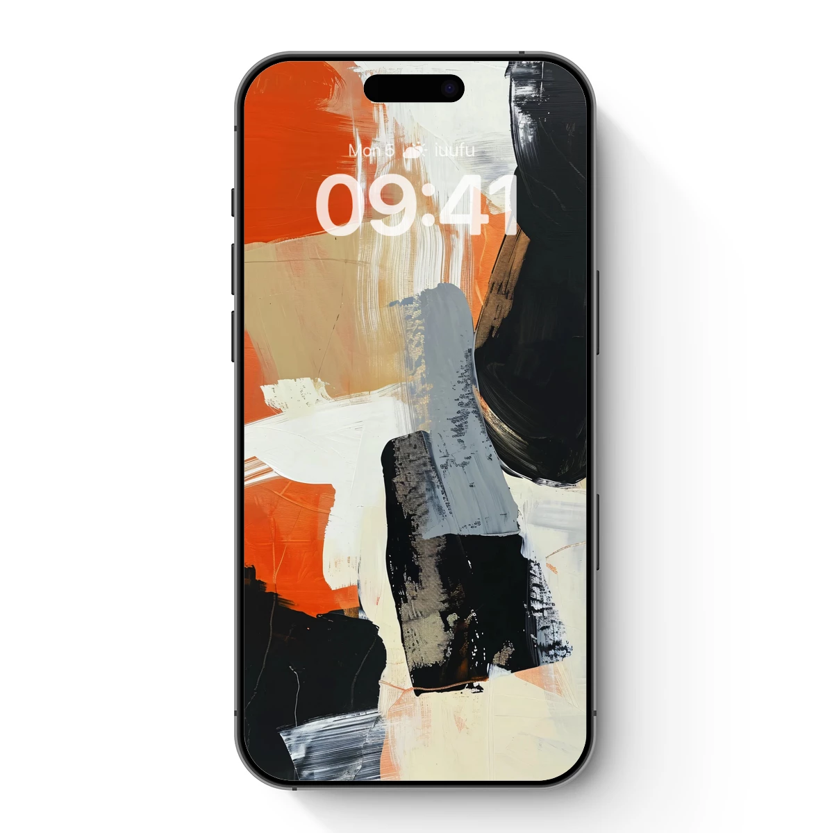 Abstract Brushstroke Symphony: Bold Colors and Dynamic Contrast