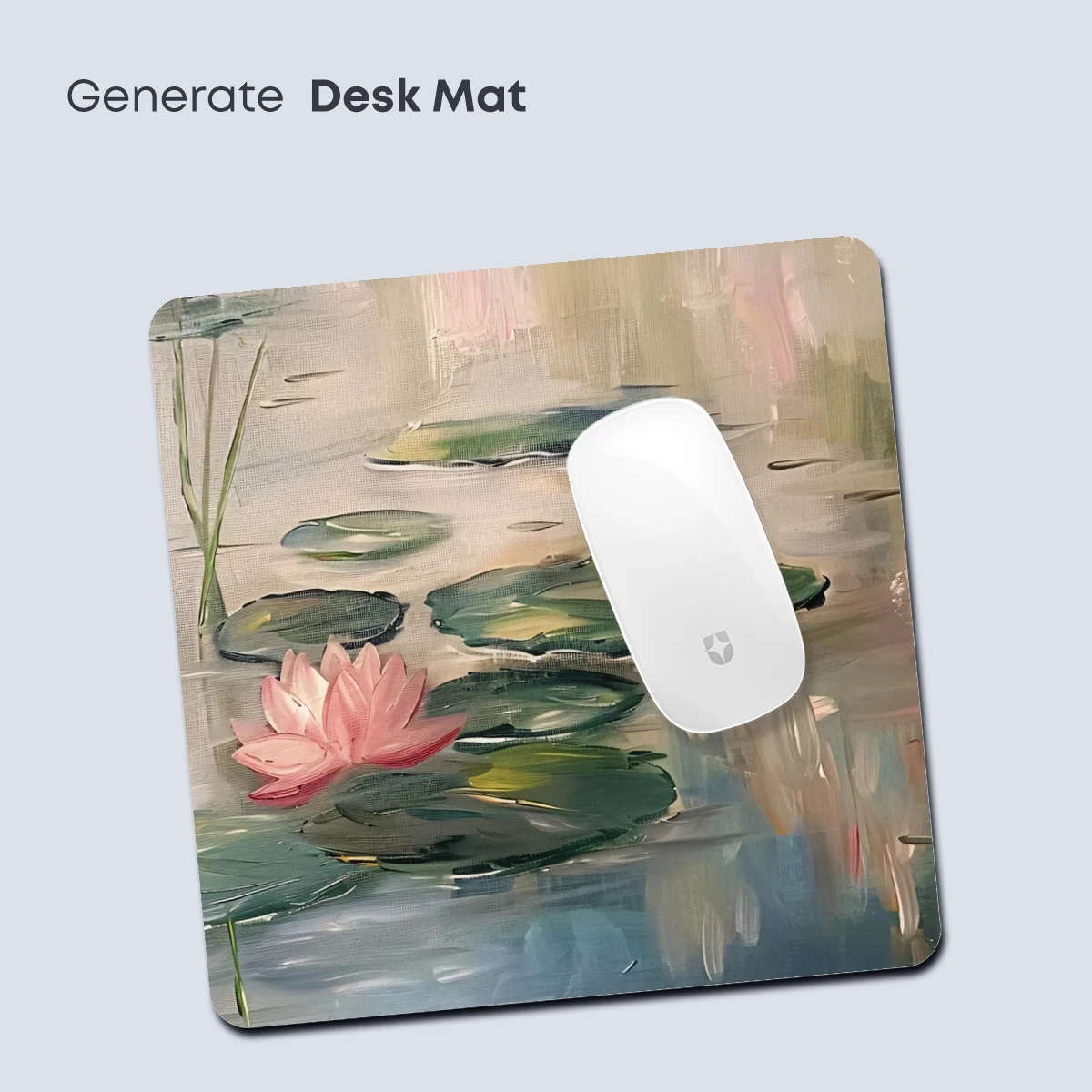 Impressionist Lilies: Serene Pond Reflections - Image 4