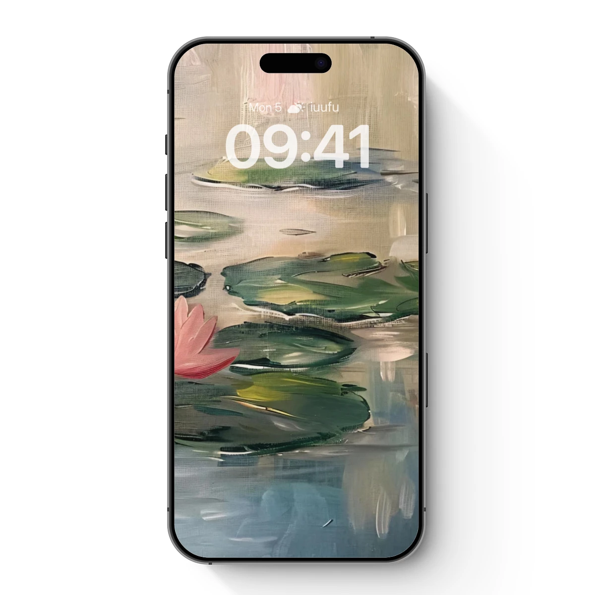 Impressionist Lilies: Serene Pond Reflections