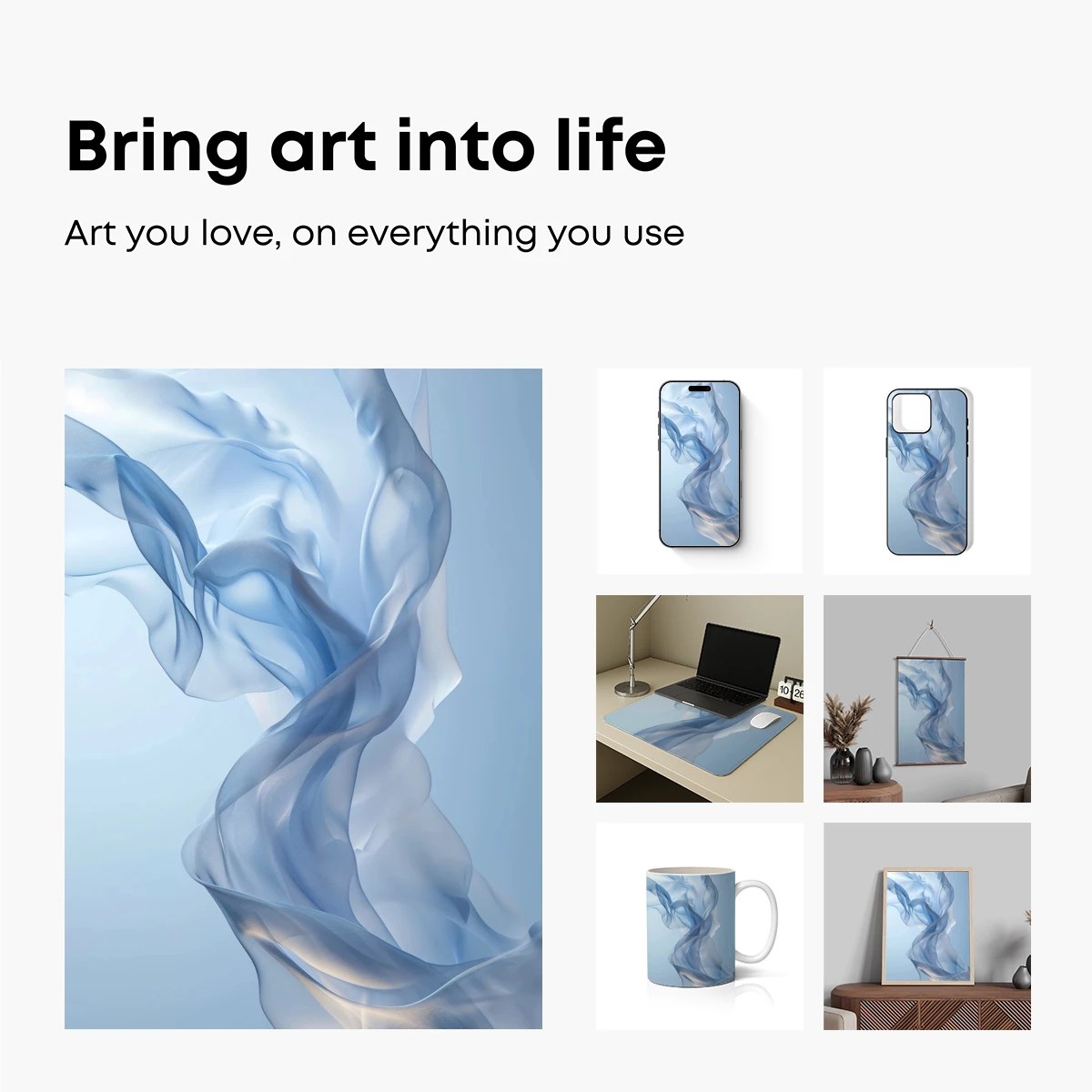 Ethereal Silk Dance: Fluid Grace in Pastel Hues - Image 2
