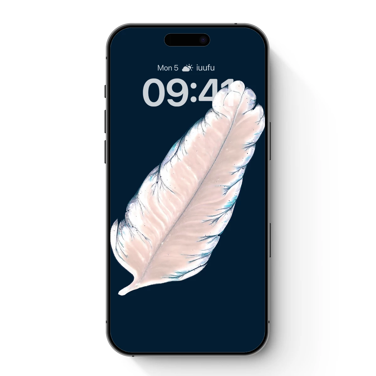 Ethereal Feather: Whispers of Midnight Blue