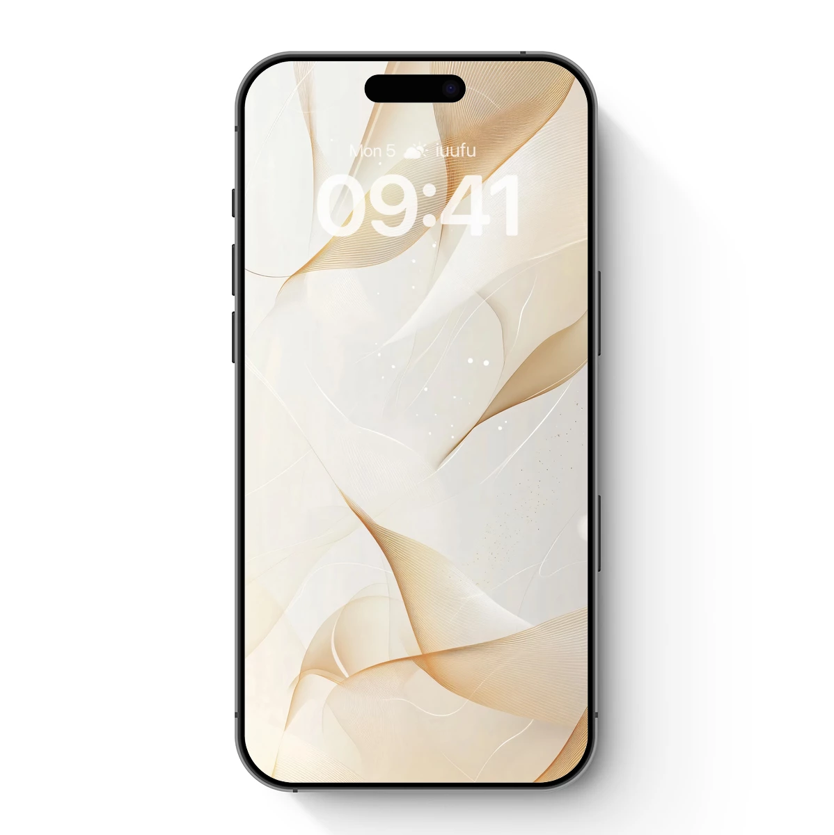 Elegant Flow: Golden Whispers in White