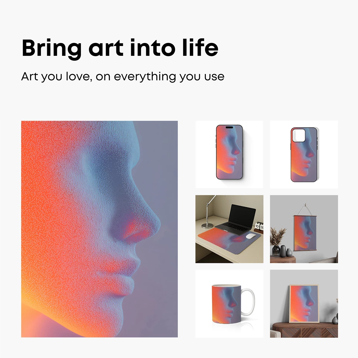 Dot Matrix Profile: Neon Gradient Sculpture - Image 2