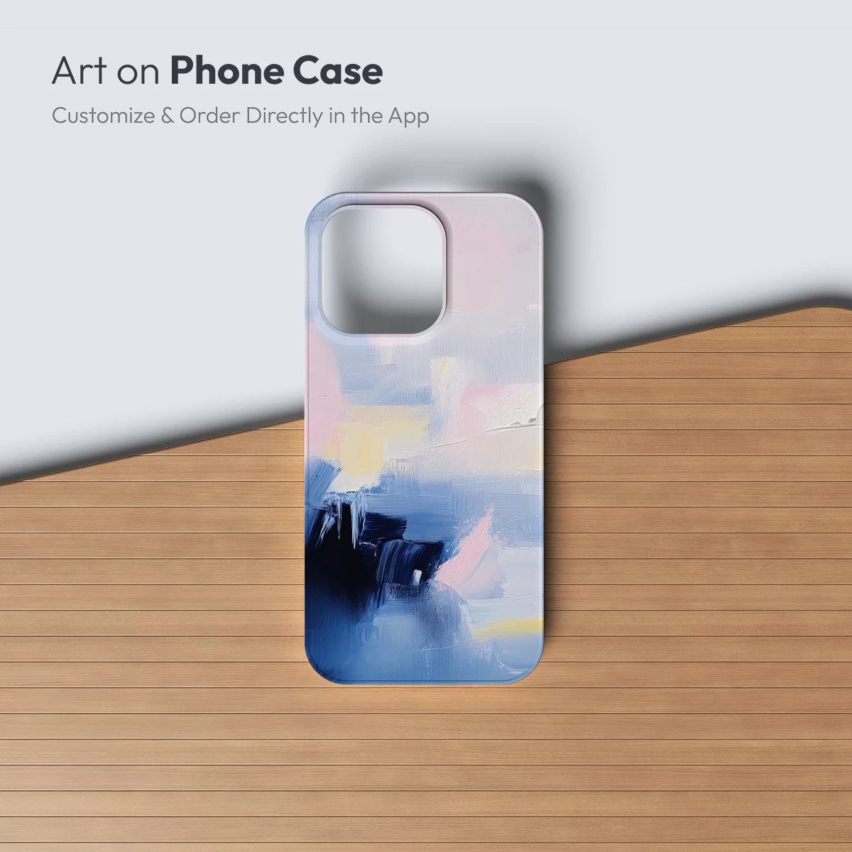 Abstract Blue Symphony: Brushstroke Harmony - Image 3