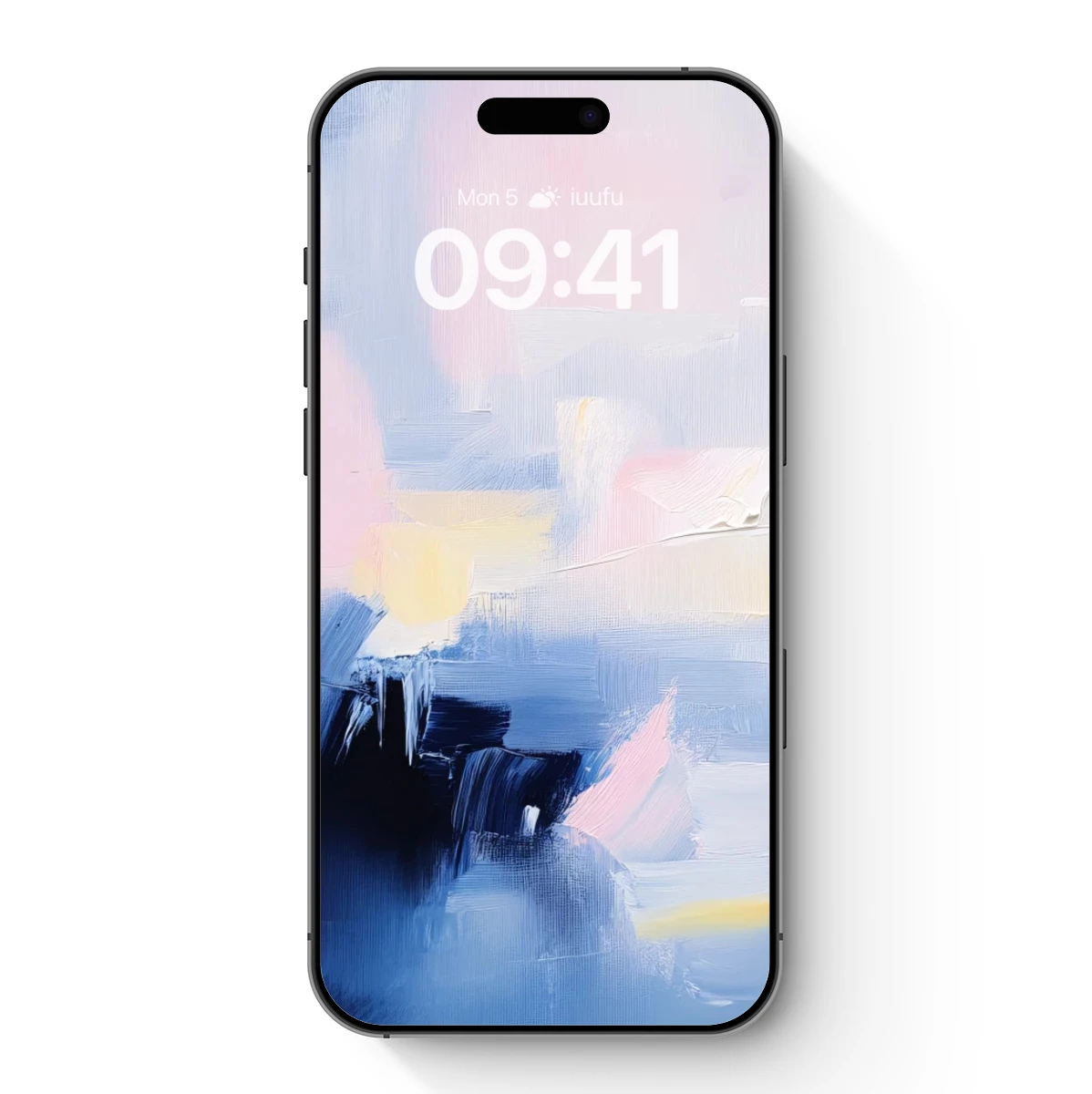 Abstract Blue Symphony: Brushstroke Harmony