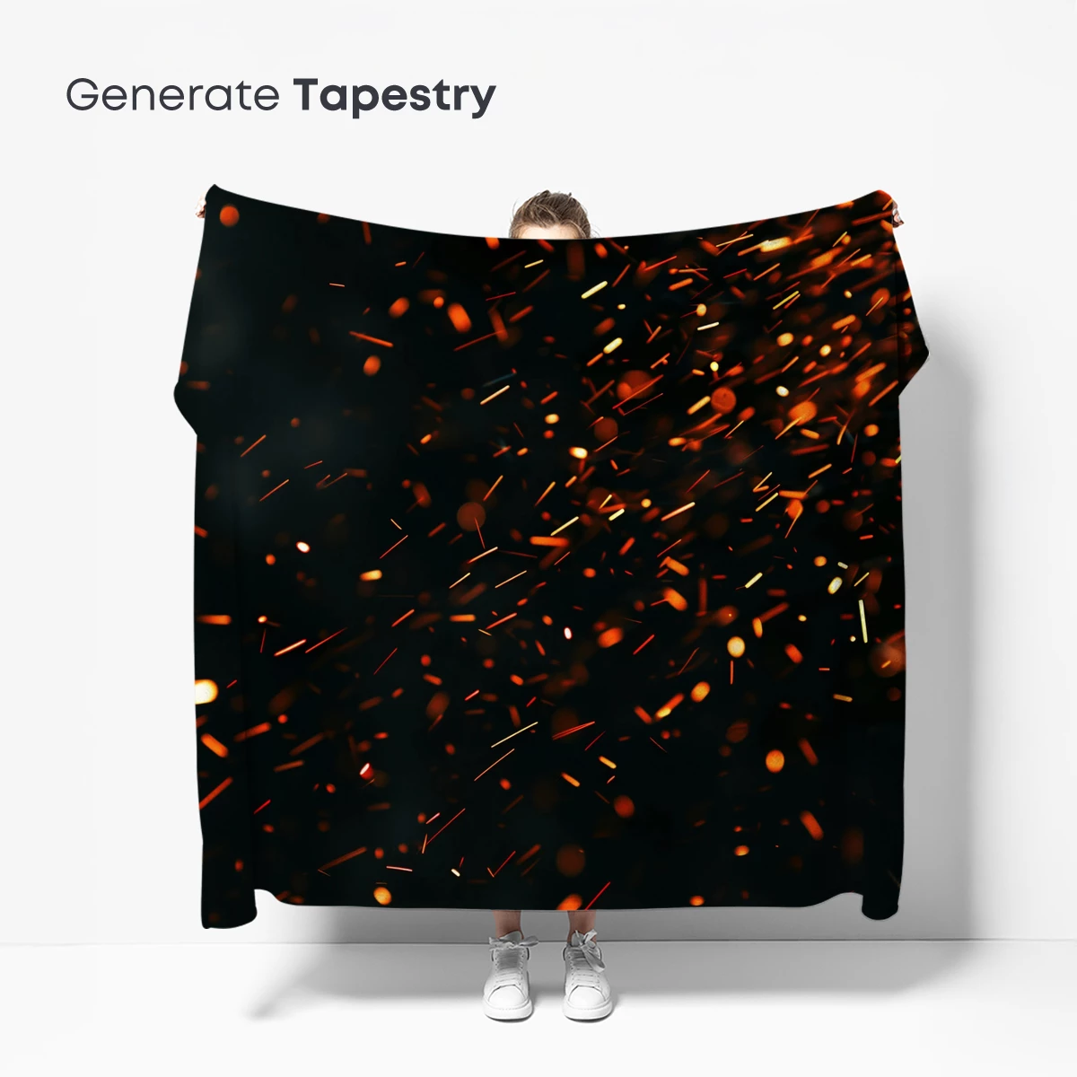 Ember Dance: Fiery Sparks in Midnight - Image 5