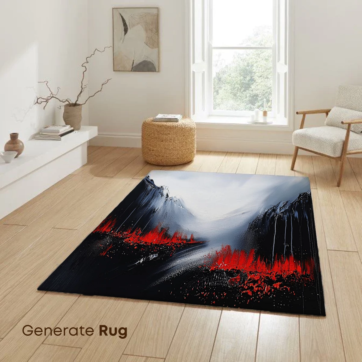 Infernal Valley: Abstract Fusion of Fire and Ice - Image 6