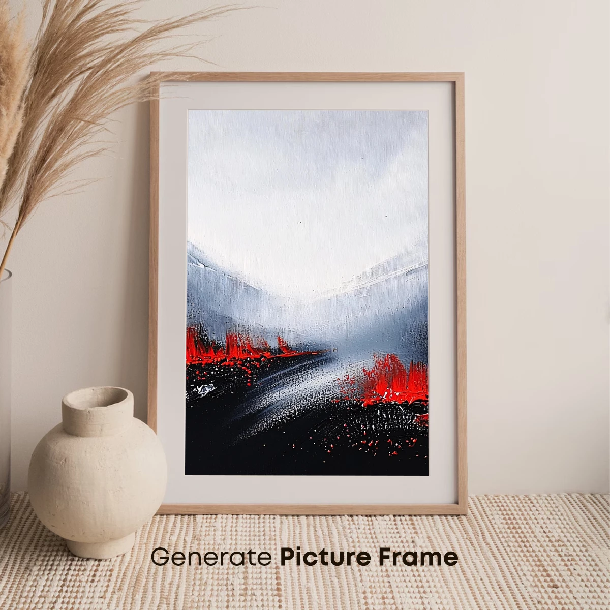 Infernal Valley: Abstract Fusion of Fire and Ice - Image 7