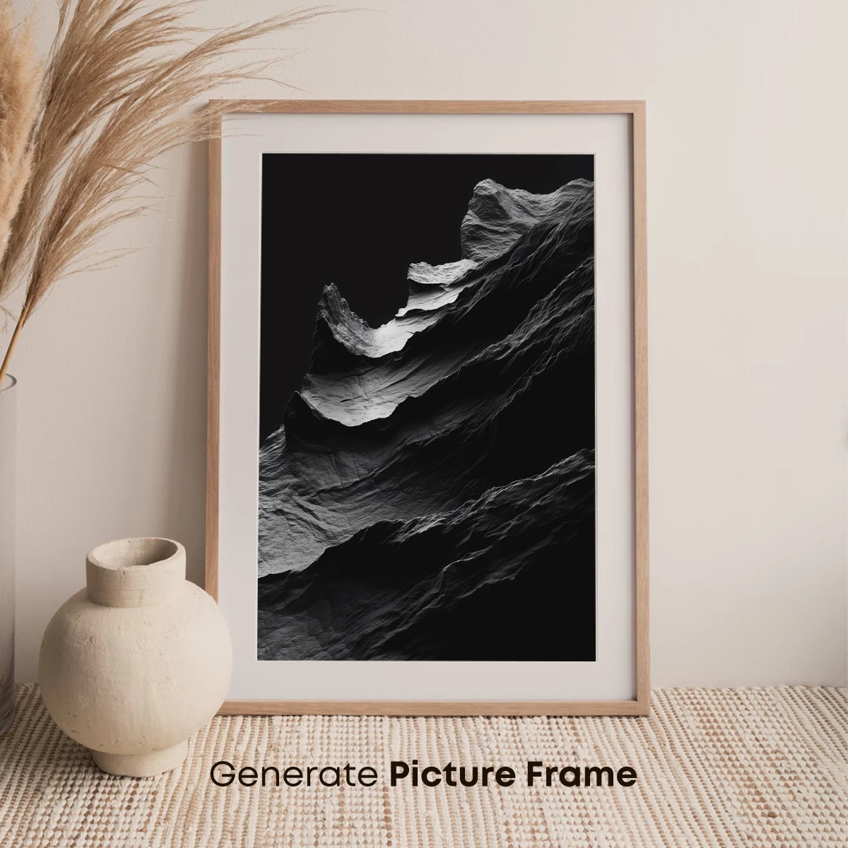 Eternal Shadows: Monochrome Rock Formations - Image 7