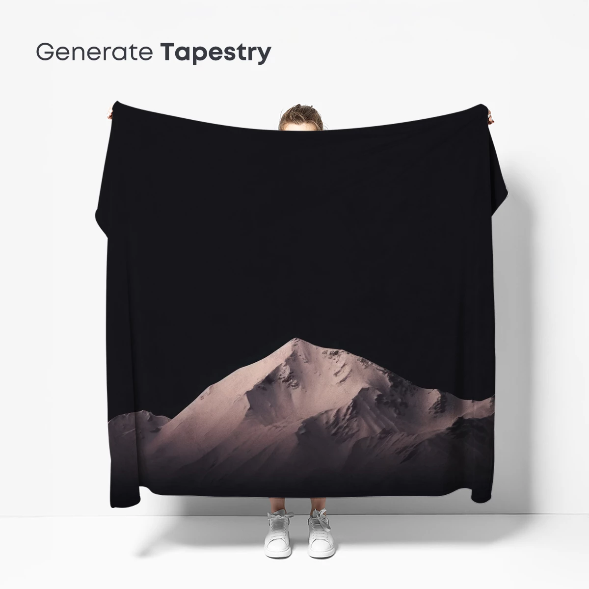 Eternal Snow Peak Under Midnight Sky - Image 5