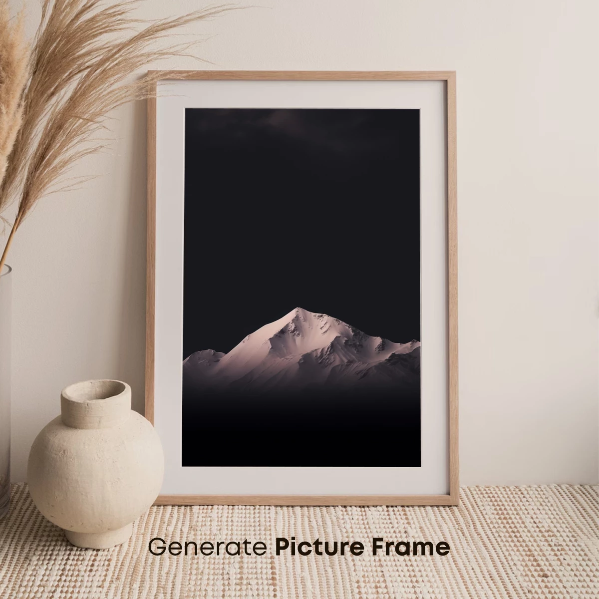 Eternal Snow Peak Under Midnight Sky - Image 7