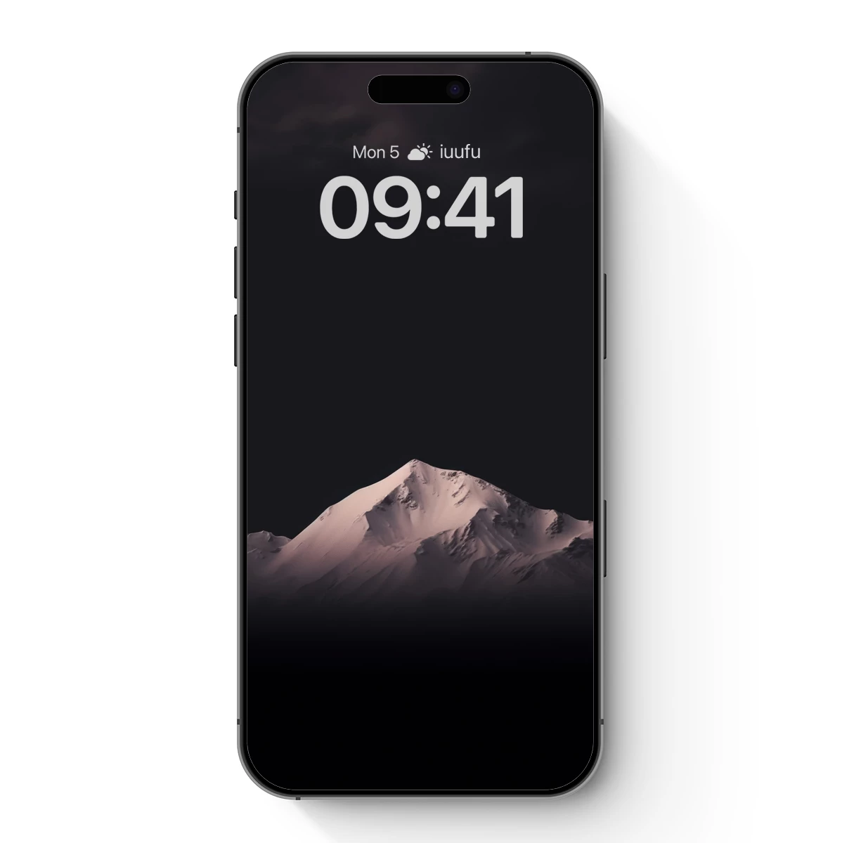 Eternal Snow Peak Under Midnight Sky