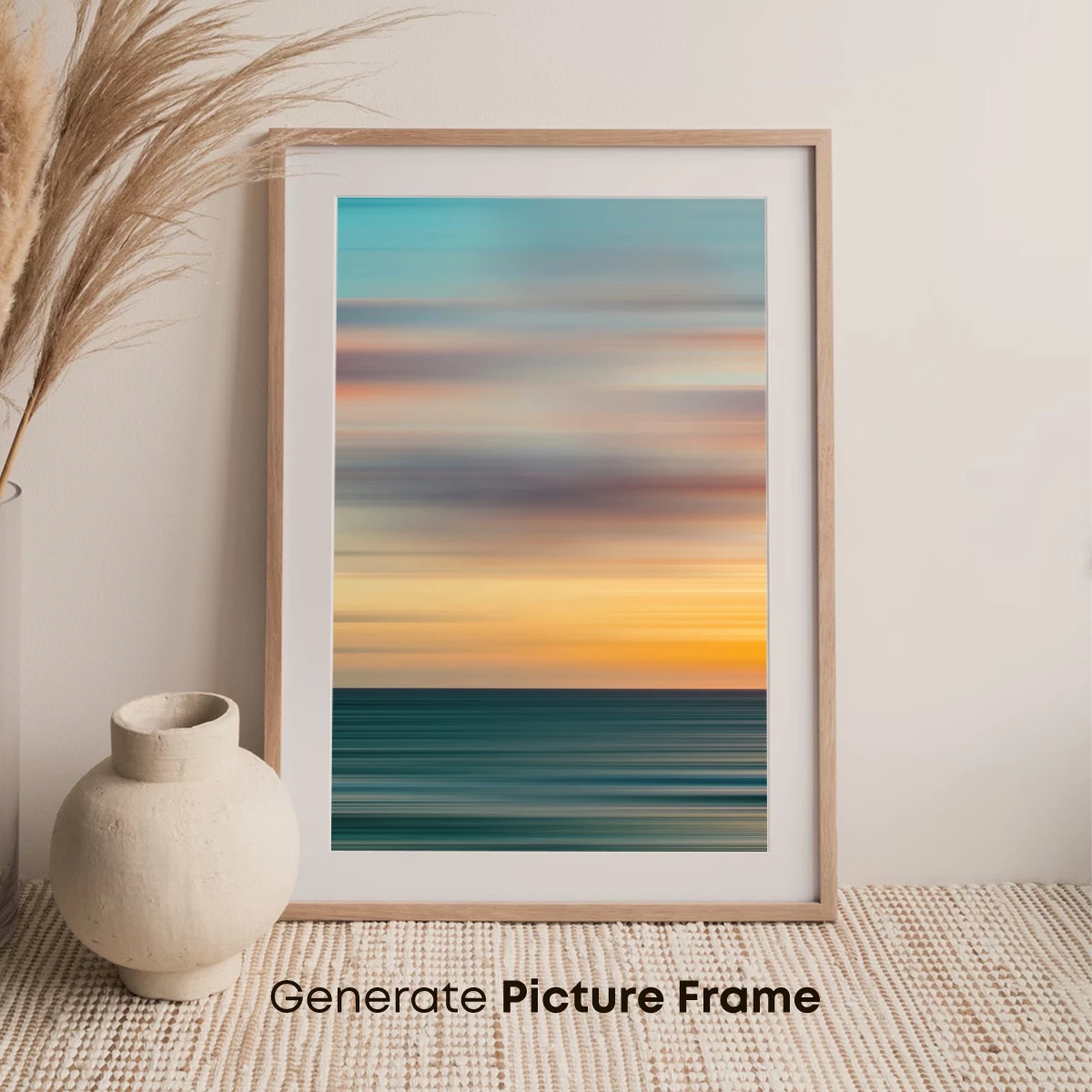Horizon Blur: Sunset's Abstract Symphony - Image 7