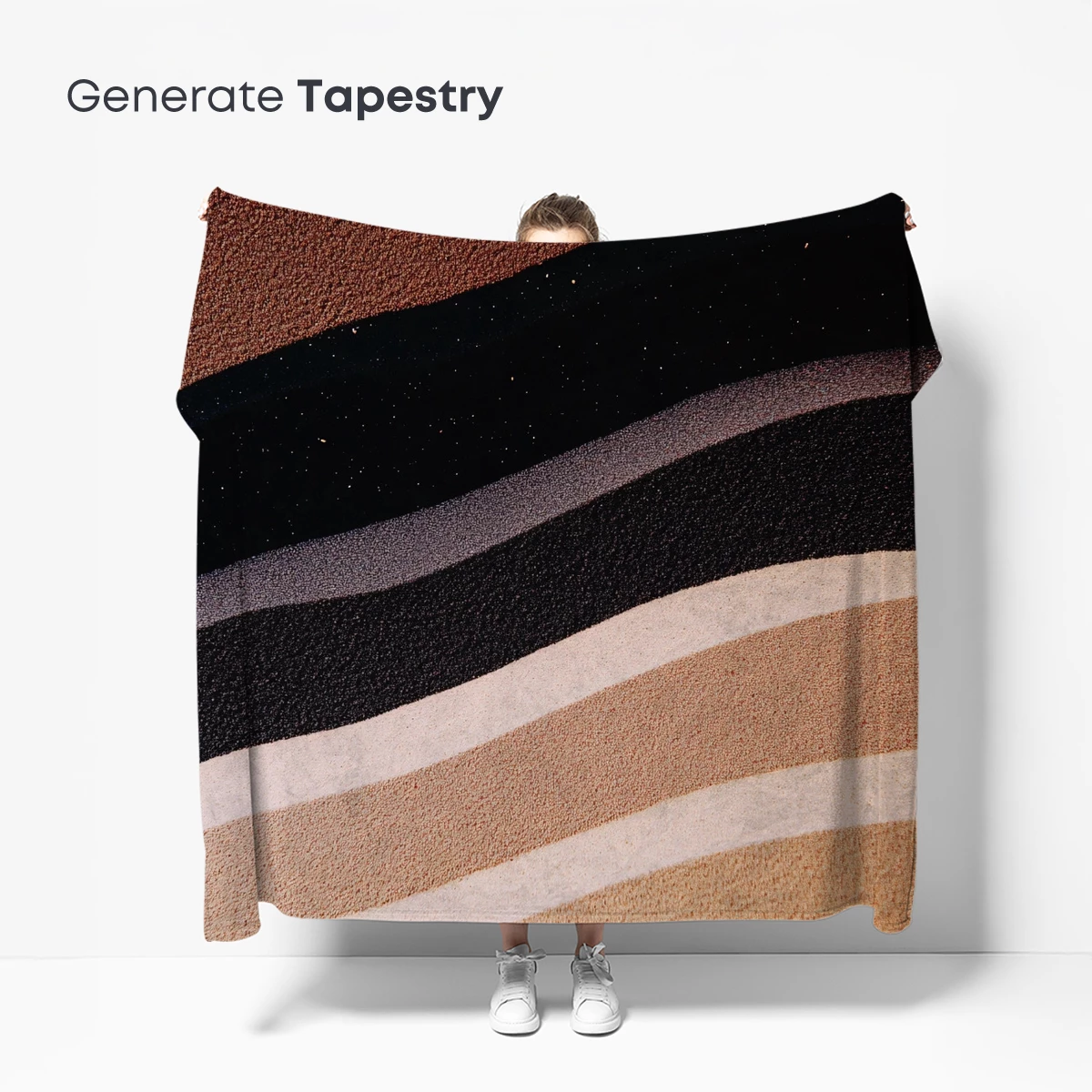 Abstract Strata: Layers of Earthly Tones - Image 5