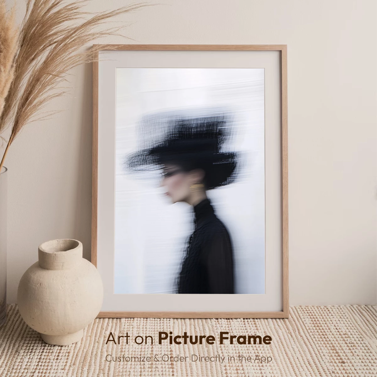 Ethereal Hat Blur: A Study in Motion and Mystery - Image 7