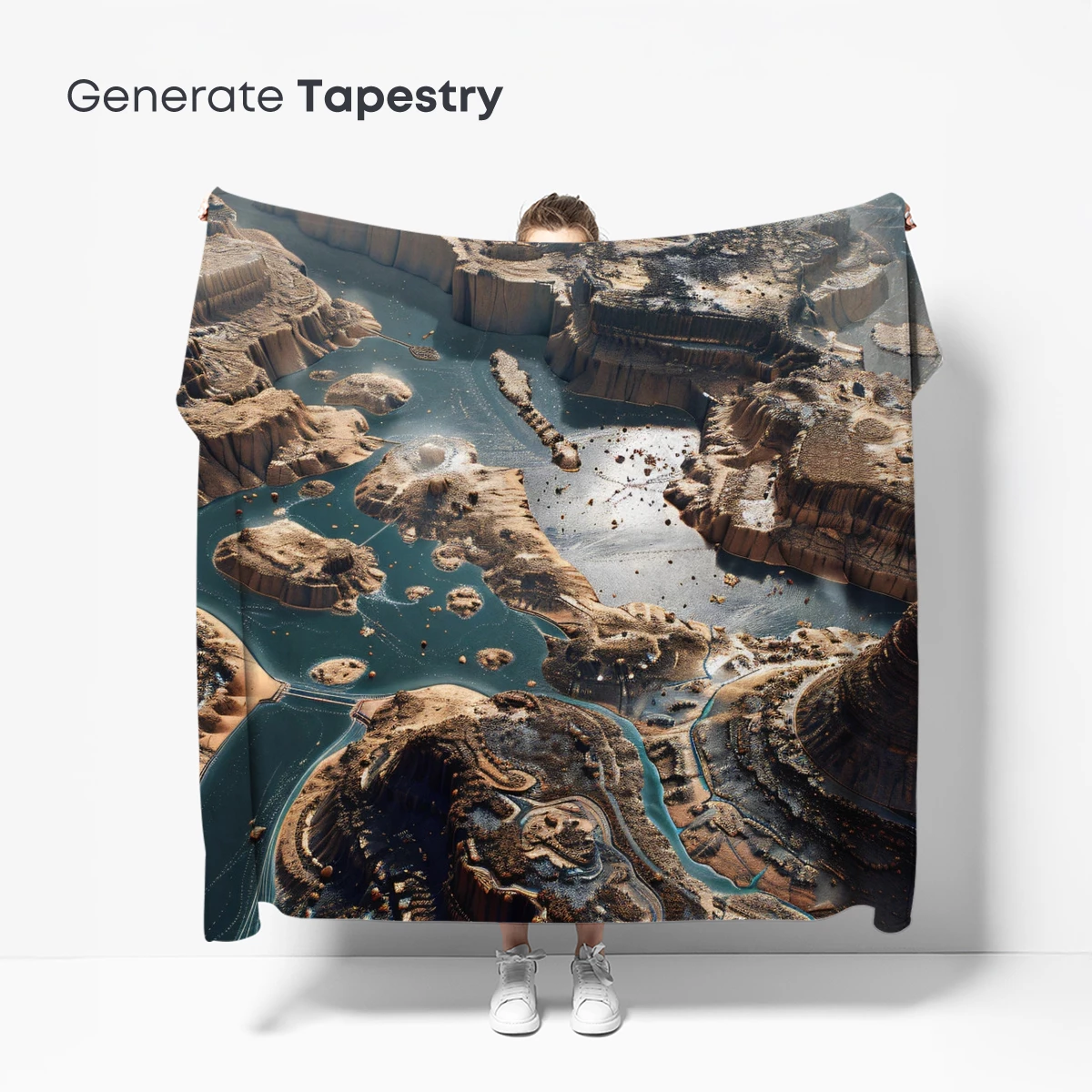 Ethereal Canyon Oasis: A Surreal Landscape Symphony - Image 5