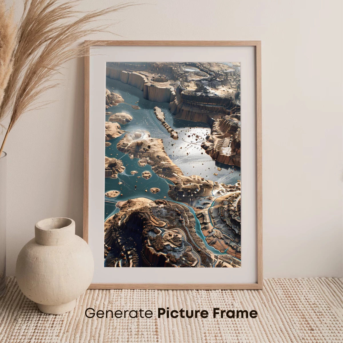 Ethereal Canyon Oasis: A Surreal Landscape Symphony - Image 7