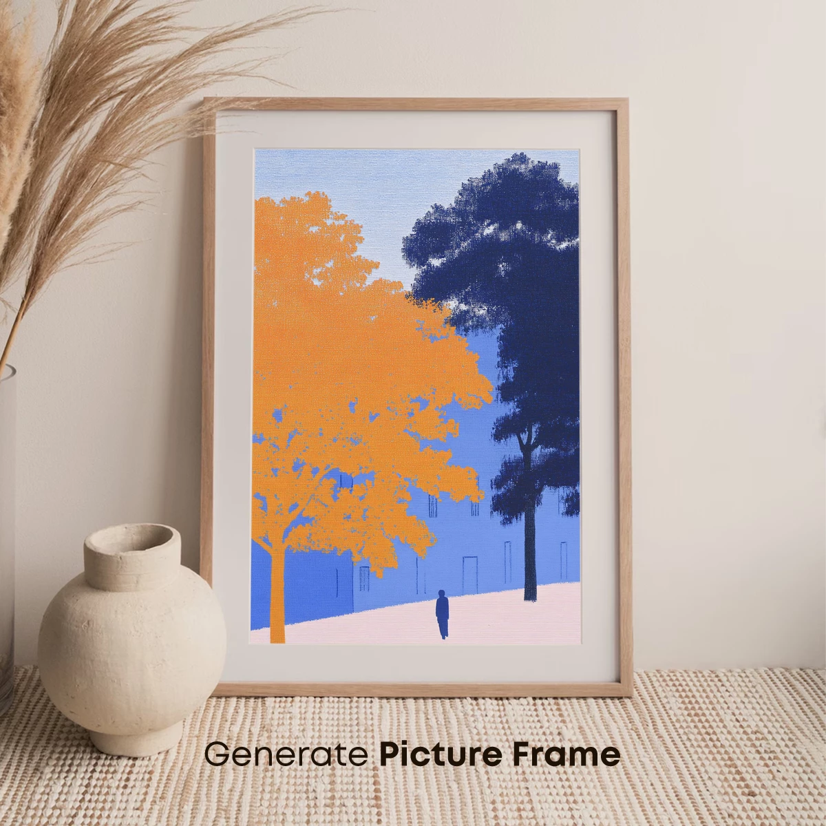 Autumn Solitude: Dual Trees in Harmony - Image 7