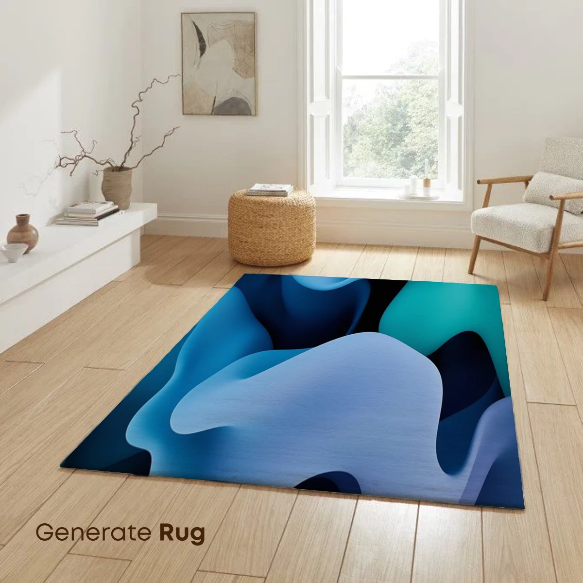 Fluid Azure Dreams: Abstract Waves in Motion - Image 6