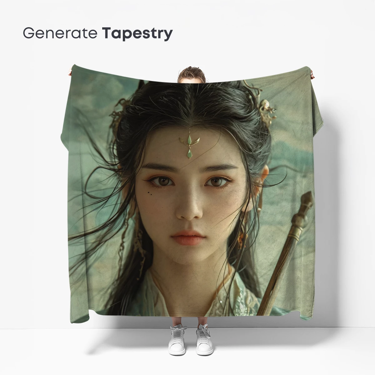 Ethereal Warrior: Ancient Elegance in Silk and Steel - Image 5