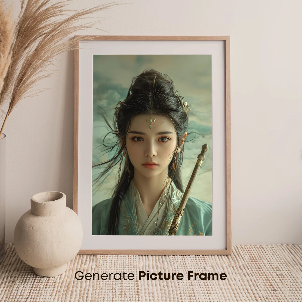 Ethereal Warrior: Ancient Elegance in Silk and Steel - Image 7