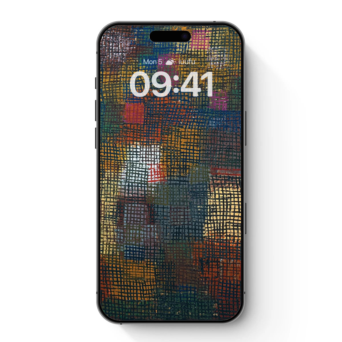 Gridlocked Dreams: Abstract Weave in Warm Hues