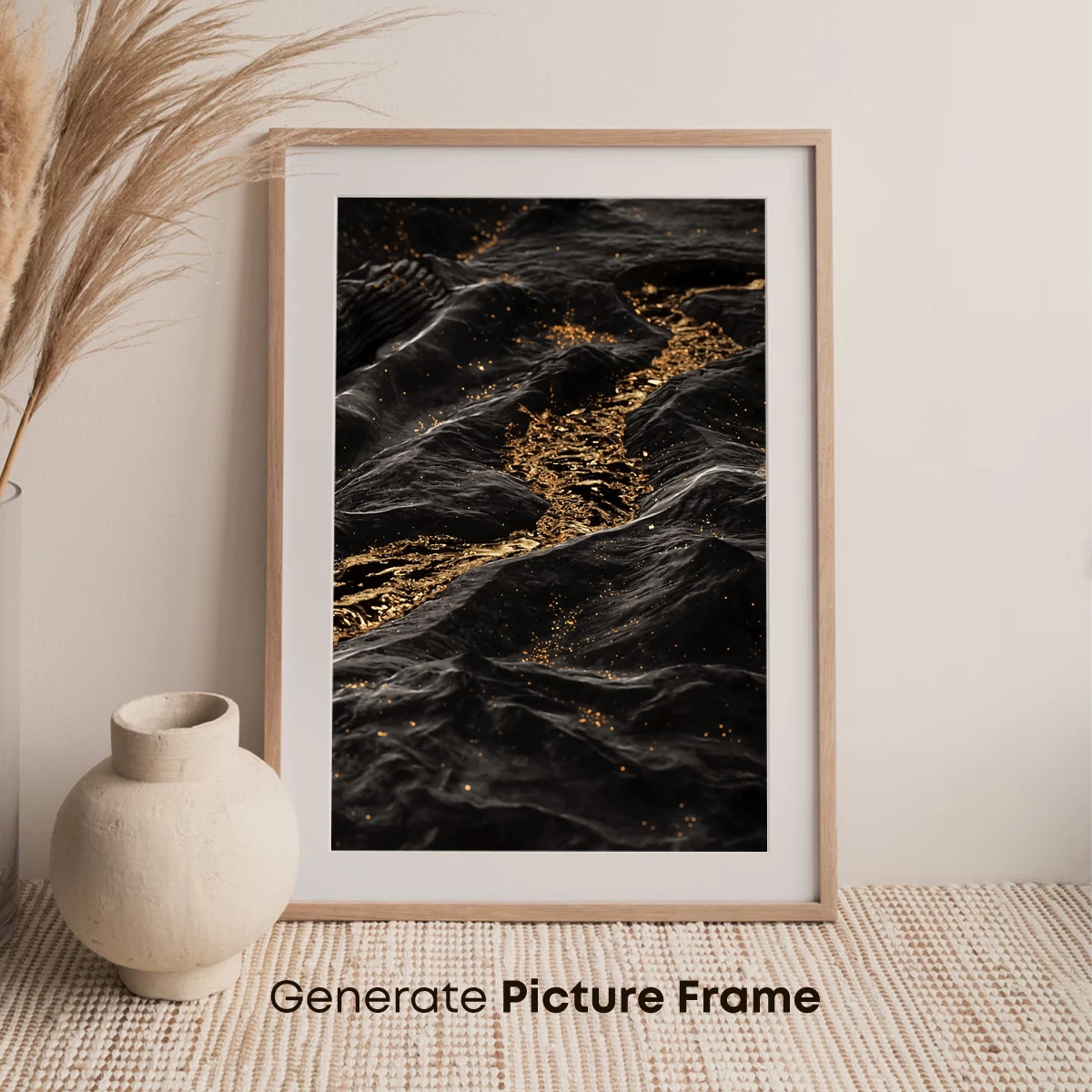 Golden Flecks on Midnight Waves - Image 7