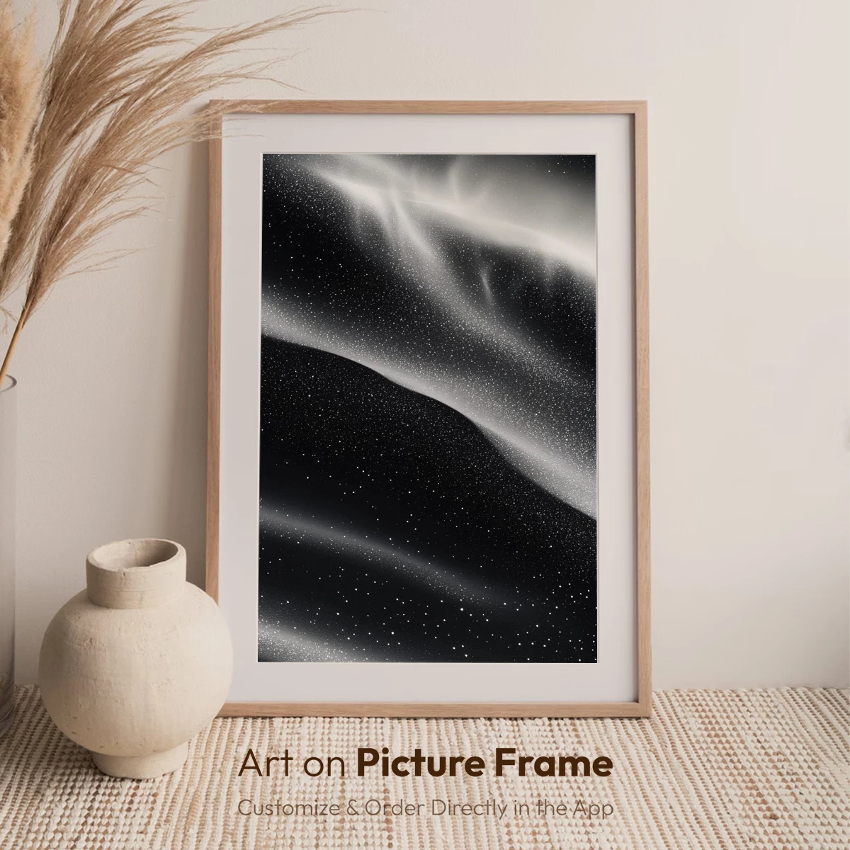 Ethereal Sands: Monochrome Desert Waves - Image 6