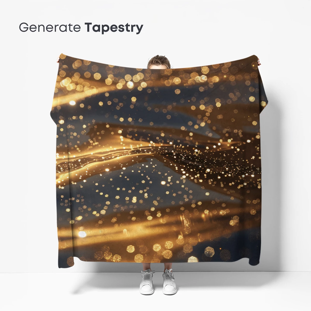 Golden Bokeh Waves: A Luminous Odyssey - Image 5