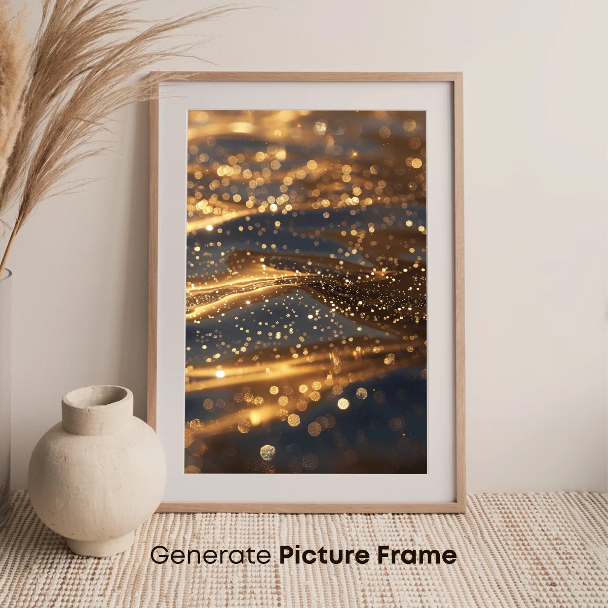 Golden Bokeh Waves: A Luminous Odyssey - Image 7