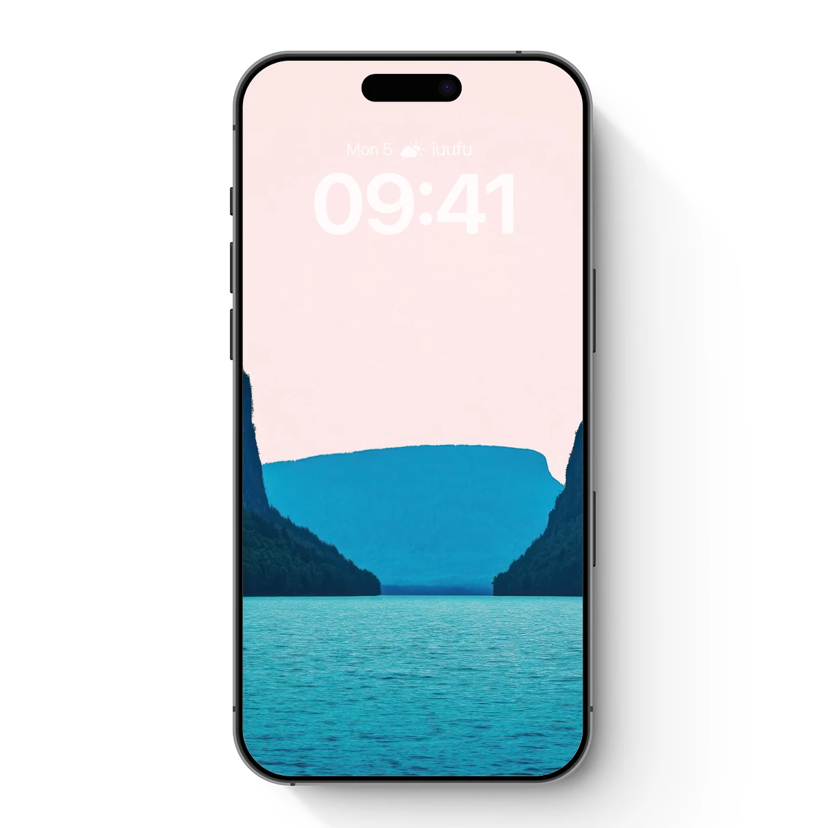 Eternal Blue Serenity: Mountain Lake Mirage Eternal Blue Serenity: Mountain Lake Mirage